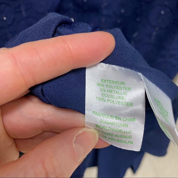 Lilly Pulitzer Dress Blur Metallic Sz 2 Worn Once - Picture 4 of 7